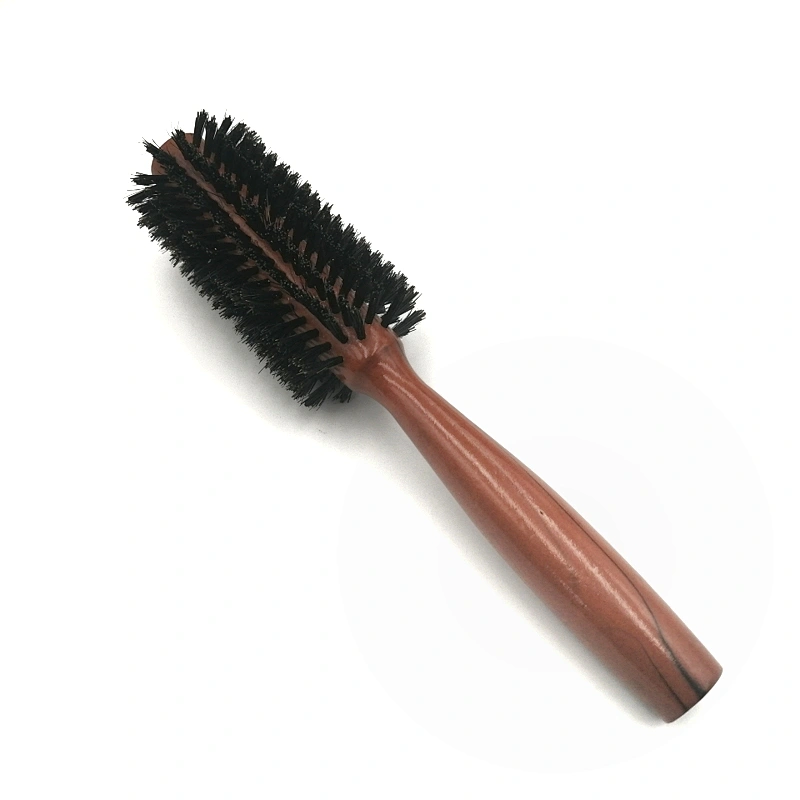 Nature environment-friendly degradable wooden roller hair brush