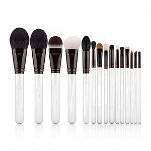 2019 Private Label High End 15 Pieces Professional Cosmetic Makeup Brushes Set With Pure Handcraft Custom Color