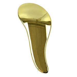 Fashion detangler design new travel salon hair styling shiny gold electroplate women care hair brush