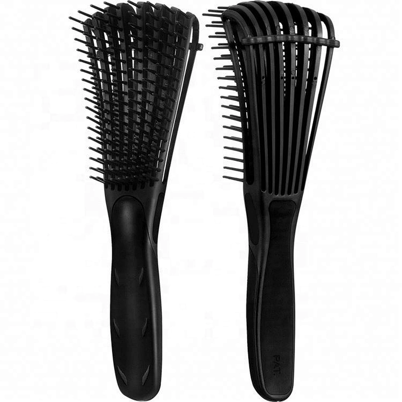 Good Quality Soft Rubber Handle Detangling Eight-Claw Hair Brush For Curly