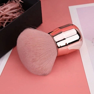Factory Directly Sale Metal Cosmetic Blush Brush Low Price Cute Mushroom Soft Makeup