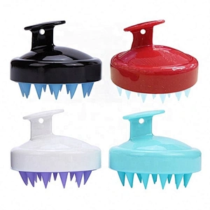Private Logo Small Cleaning Invigorating Head Hair Rejuvenating Scalp Scrubber Shampoo Massage Brush