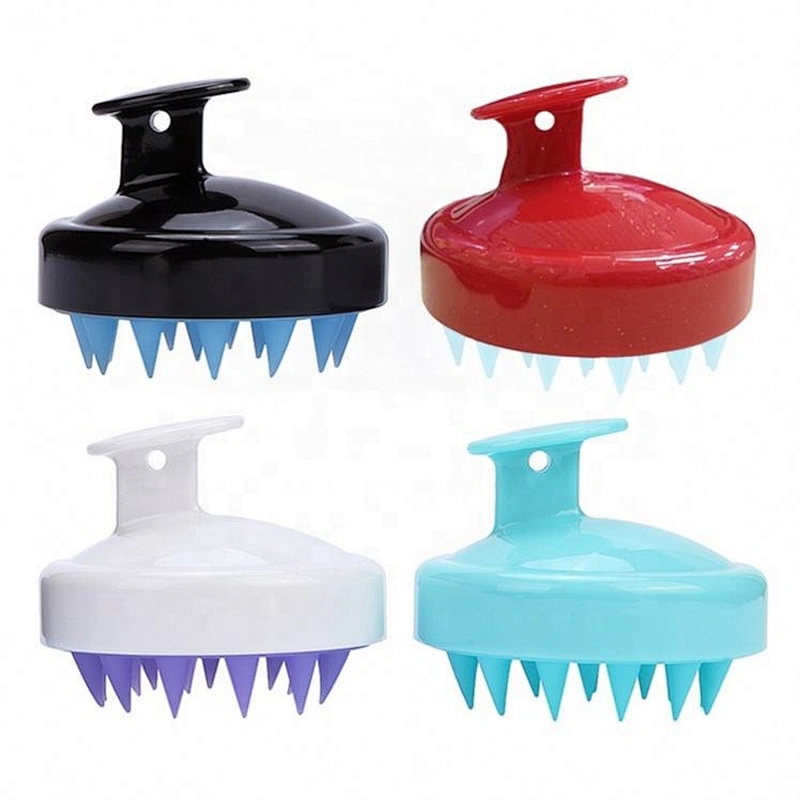 Private Logo Small Cleaning Invigorating Head Hair Rejuvenating Scalp Scrubber Shampoo Massage Brush