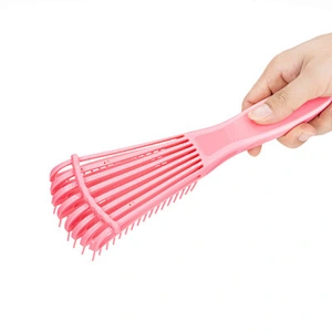 Wanmei Wholesale Custom Logo Products Eight Rows Detangling Massage Detangle Hair Brush For Curly
