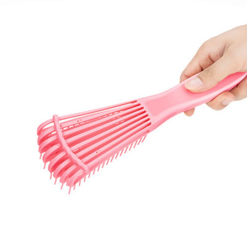 Wanmei Wholesale Custom Logo Products Eight Rows Detangling Massage Detangle Hair Brush For Curly