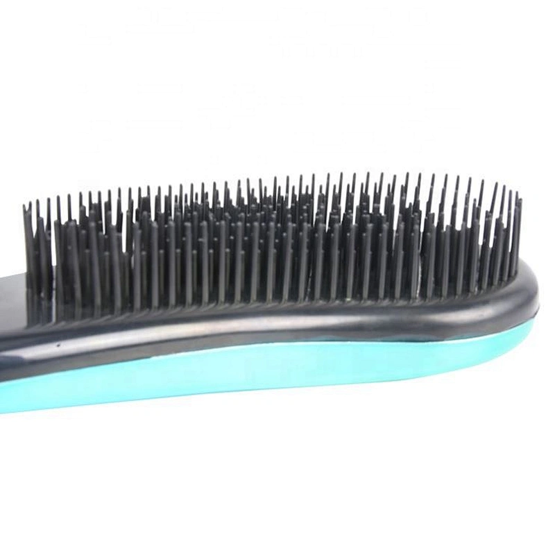 New fashion best selling electroplating green blue color hairbrush custom barber care detangle brush hair