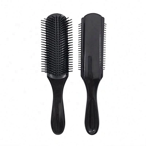 Amazon Hot Sell 2019 Personalized Nylon Bristles 9 Row Denman Hair Brush