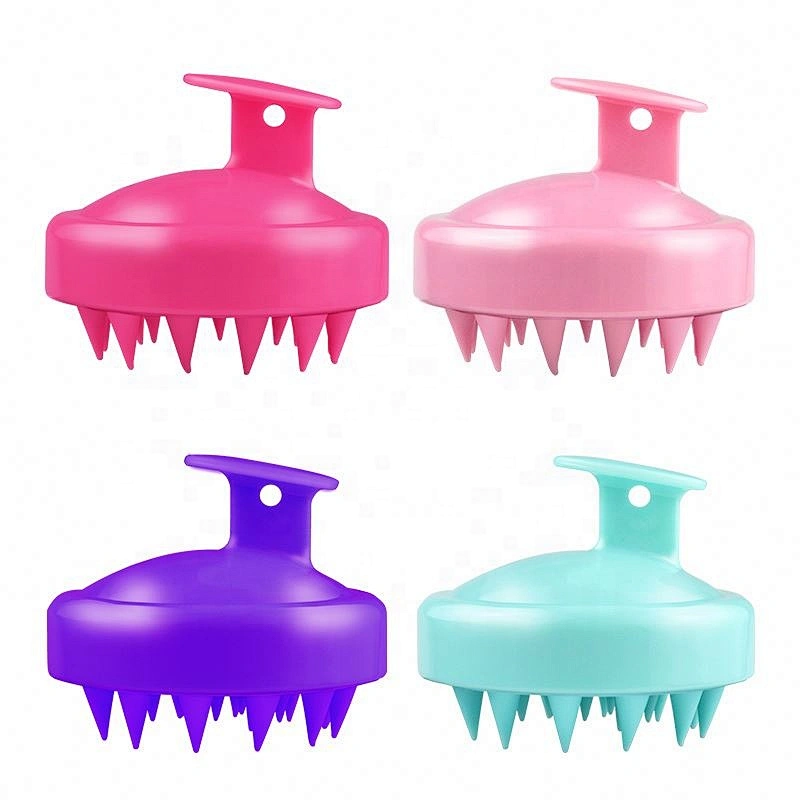 Private Logo Small Cleaning Invigorating Head Hair Rejuvenating Scalp Scrubber Shampoo Massage Brush