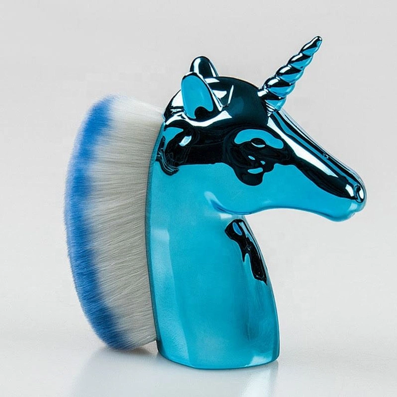 2019 New Fashion Rose Gold Colorful Scatter Brush Horse Head Manicure Makeup Tools