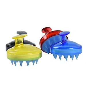 New Style Professional Quick Self Cleaning Soft Nylon Head Massage Scalp Shampoo Hook hair Brush
