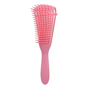 Wholesale Custom Logo Products Eight Rows Detangling Massage Detangle Hair Brush For Curly
