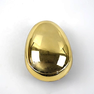 Skillful manufacture beautiful design color brilliancy electroplated surface mini egg shape detangle hairbrush