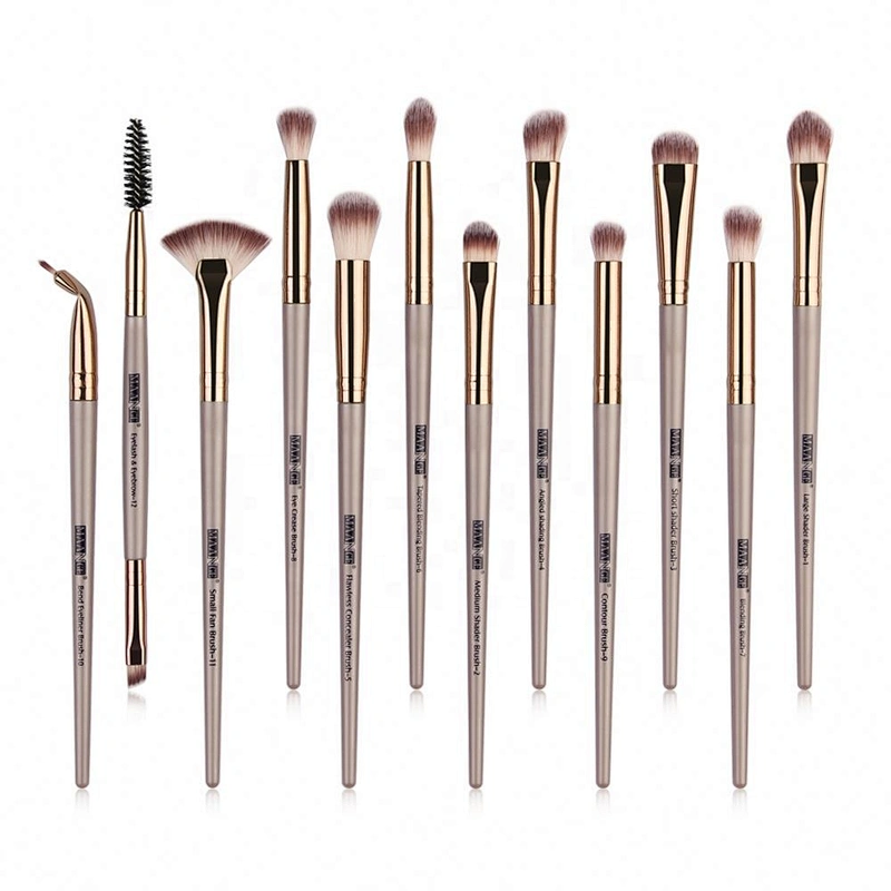 12Pcs Premium Face Cosmetic Brushes High Quality Makeup Brush Set For Foundation Blending Blush Concealer Eye   Shadow Eyebrow