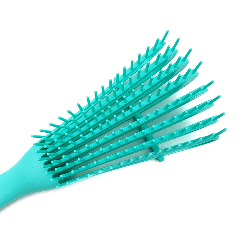 Plastic handle for curling hair brush