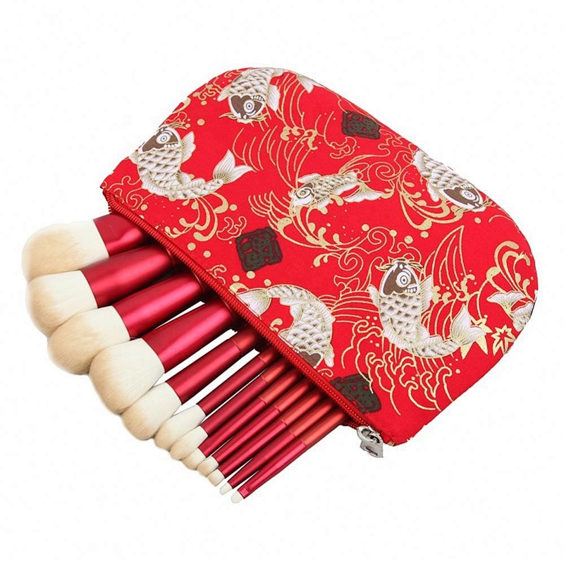 2018 Latest Arrival New Oriental Style Design Cosmetic Makeup Brushes 12 Pcs Set Pack Make Up Kit