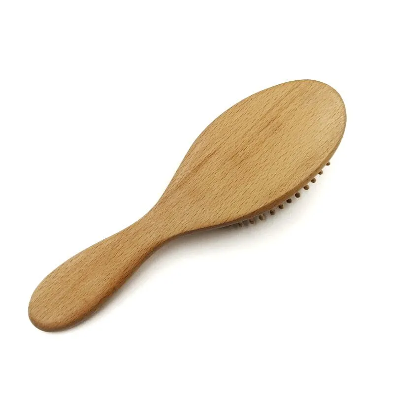 Hair Brush Wooden Bamboo Brush for Hair Hot Sale Professional Hair Soft Boar Bristle Waterproof