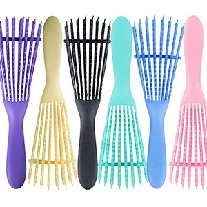 Vented air blow  plastic large detangling Brush professional hair extension wig loop brush