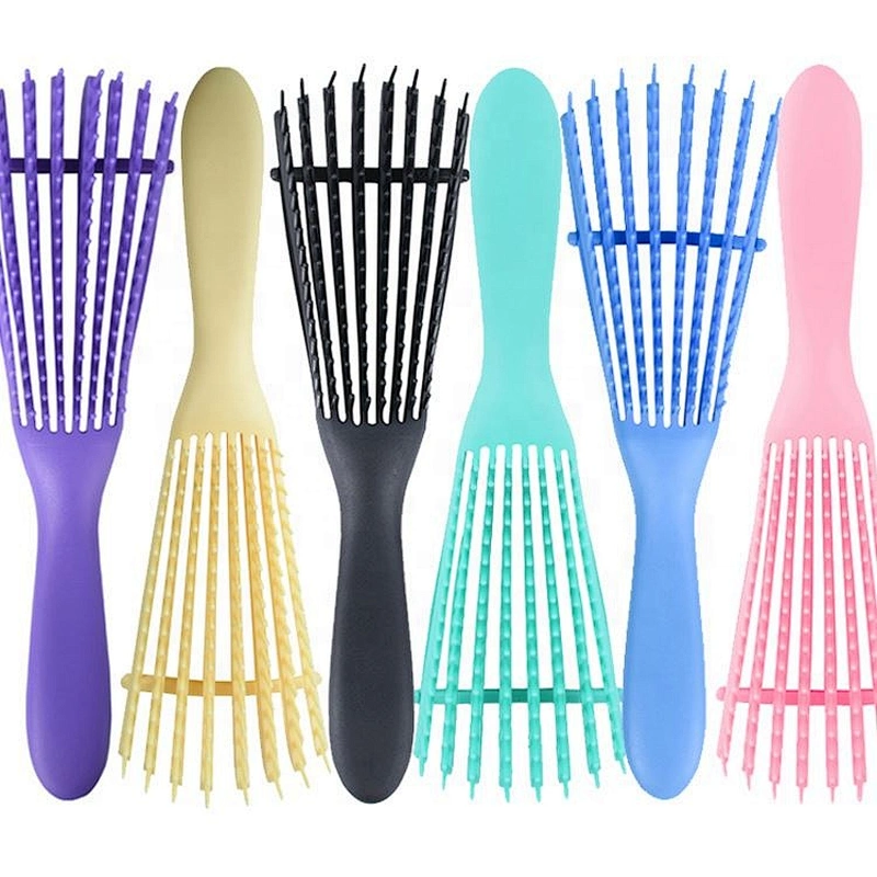 Vented air blow  plastic large detangling Brush professional hair extension wig loop brush