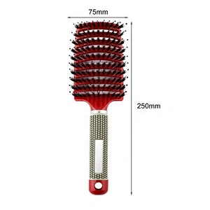 2019 Women Hair Scalp Massage Comb Bristle & Nylon Hairbrush Wet Curly Detangle Brush For Salon Hairdressing Styling Tools