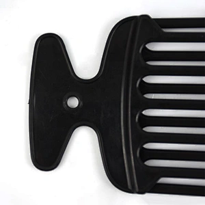 Professional plastic hair afro picks double tooth comb hairdressing styling tool hair clipper comb