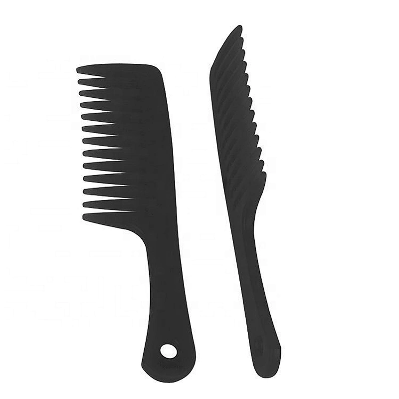 Hair accessories women's big comb colorful plastic wet and dry wide tooth purple hair comb