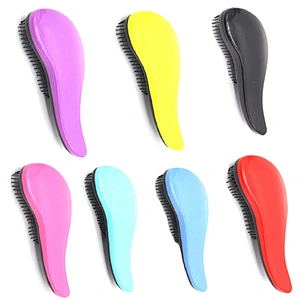 NEW Hot Sale High Quality Portable Outdoor Laser Curly Private Label Plastic Cute Wig Massage Detangling Hair Brush