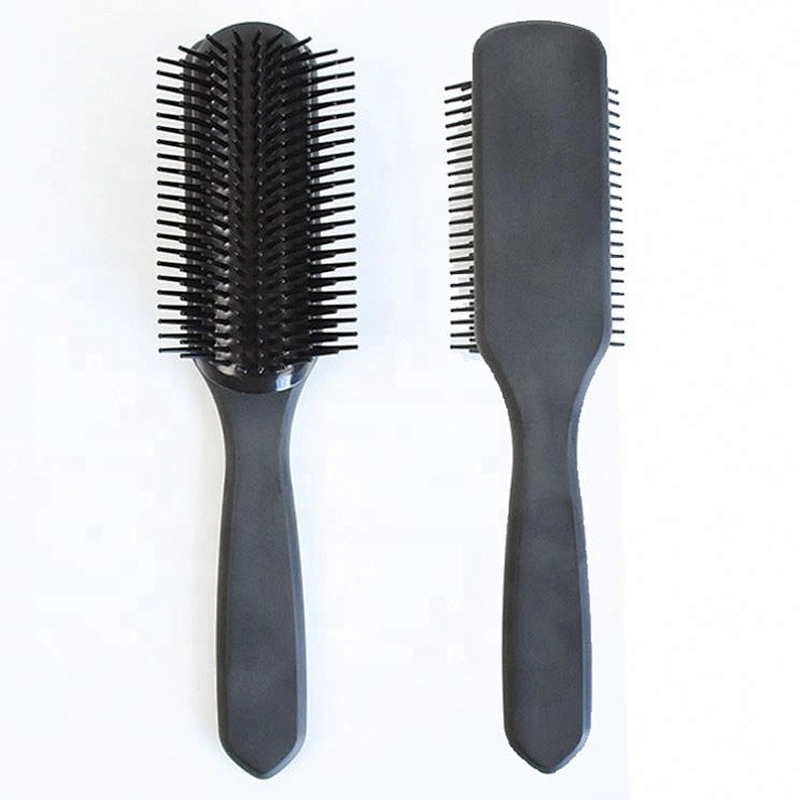 Private Label Denman Brush Manufacturers Wholesale Luxury China Strong Bristles 9 Rows Plastic Compact Waterproof Cushion Laser