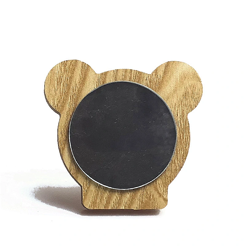 Custom size women single side cute portable wooden folding mini vanity mirror
