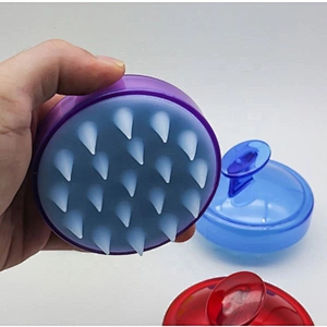 Hair Scalp Massager Shampoo Brush Soft Silicone Head