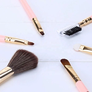 Custom Logo 6Pcs/Set Make Up Cosmetic Tools Facial Foundation Makeup Brushes Set With Plastic Box