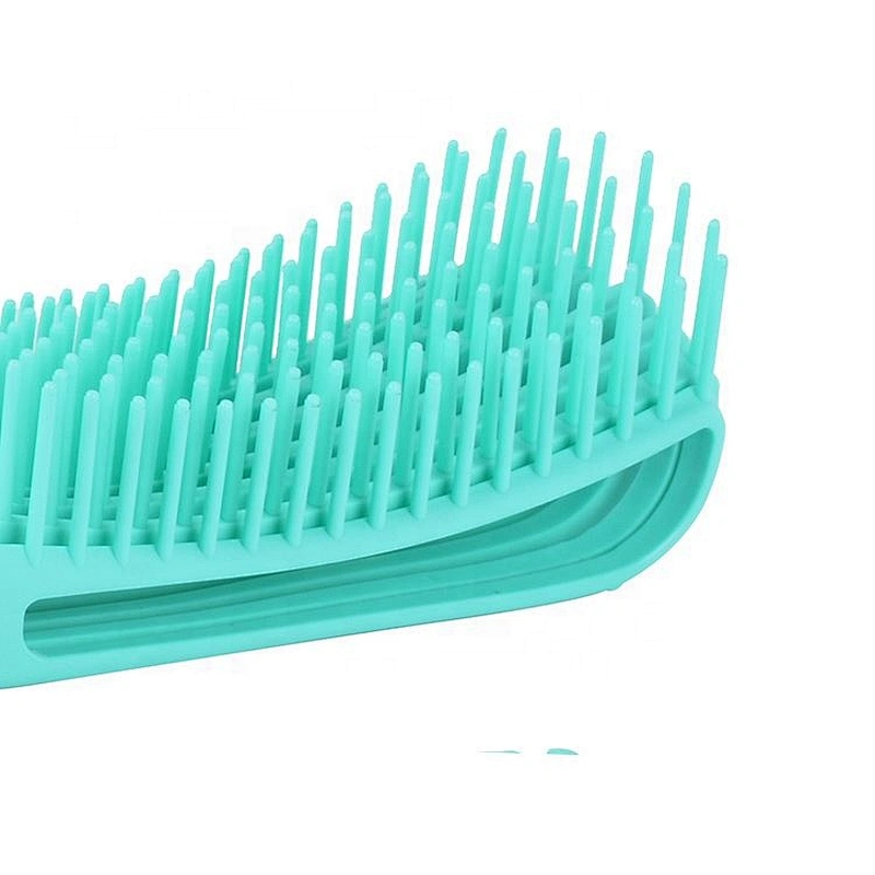 PVC box set octopus shape 8 lines air wave brush for hair fast drying plastic flexible hairbrush detangle