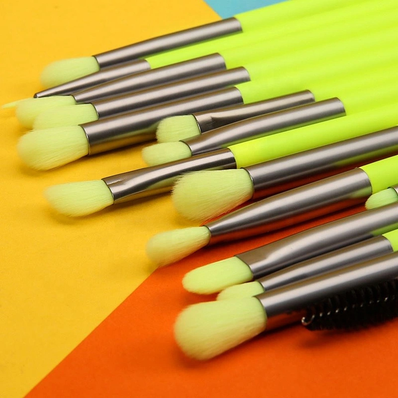 Factory Price Docolor 15Pcs Neon Eye Brush Set Wholesale