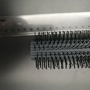 Lirong Professional Hair Brush Bristle Detangling Wet Plastic Custom Logo Thin Nylon Round Laser