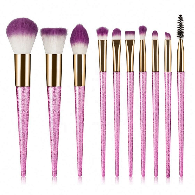10Pcs Japanese Makeup Set Professional Make Up Brushes