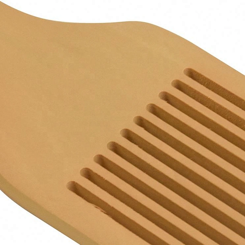 Wholesale Custom Logo High Quality Sandalwood Wide Tooth  men's styling Afro Pick Hair Comb