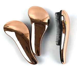 High quality women's plastic hair brush set rose gold detangling brushes At Good Price