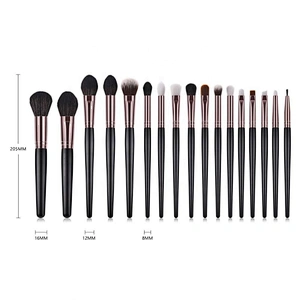 17Pcs Latest Design Wood Handle Makeup Brush Set