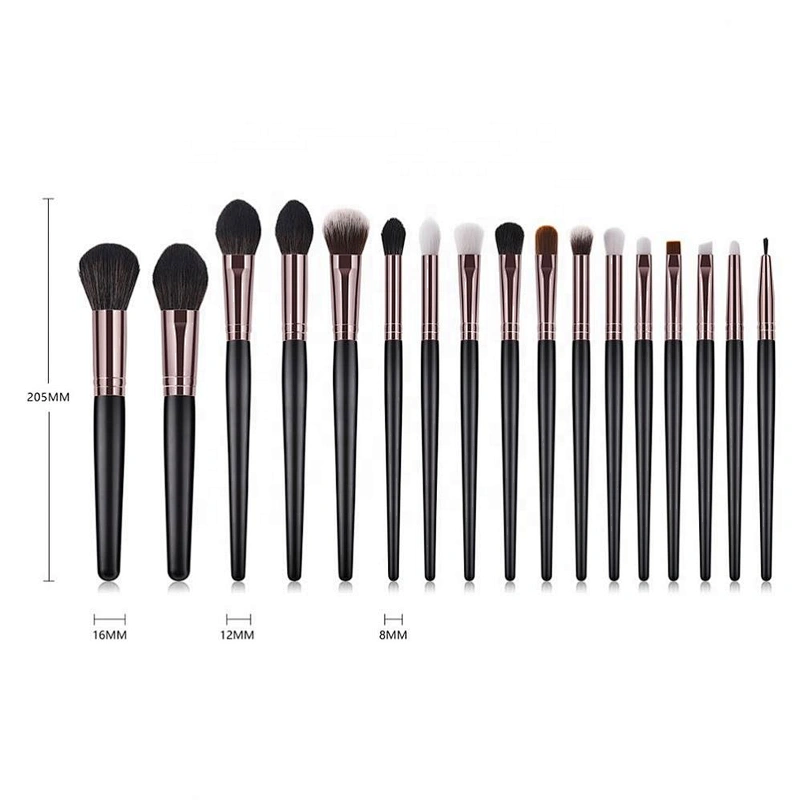 17Pcs Latest Design Wood Handle Makeup Brush Set