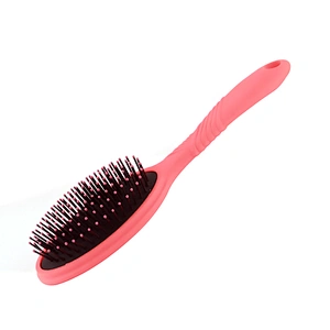 Xinlinda Brand Cushion Easy Clean Ion Fusion Wet Private Label Professional Hair Brush Round Ionic Wood Compact Nylon