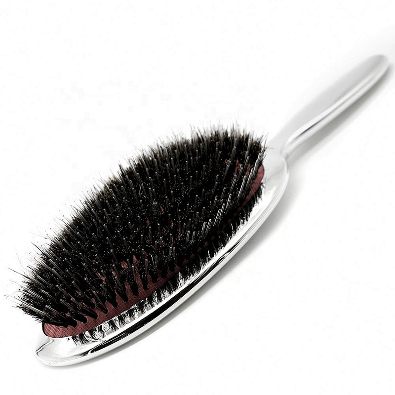 Yaeshii Professional Custom Plating Natural Nylon Factory Boar Bristle Detangling Brush Hair