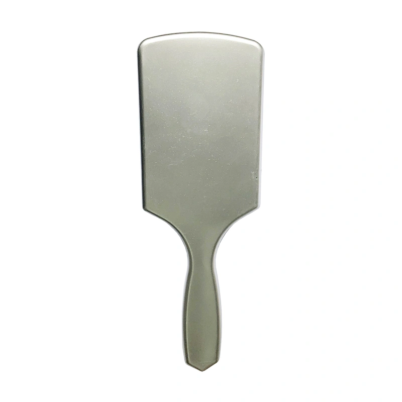 Xinlinda brand fashion popular shiny sliver plastic beauty salon care cushion paddle massage hair brush