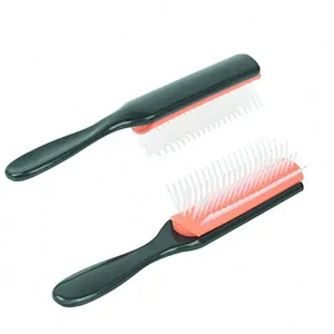 Factories Direct Detachable 5-Row Removable Straight Detangling Simple Denman Hair Brush