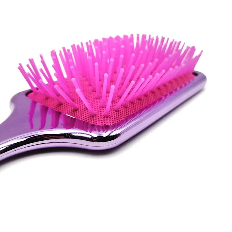 Xinlinda premium hot sale new product galvanized glossy surface hair paddle cushion brush