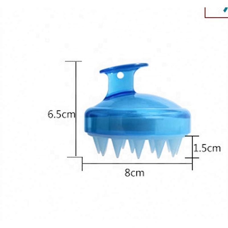 2019 new design popular customized color soft shampoo round silicone shower head brush women&man massage brush