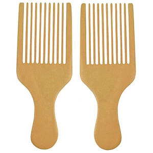 Afro wave big teeth straightening flat comb hairdressing styling tools barber wooden hair comb