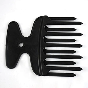Professional plastic hair afro picks double tooth comb hairdressing styling tool hair clipper comb