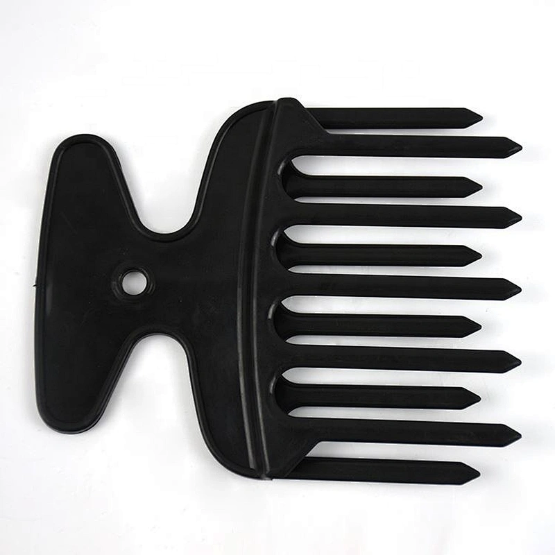 Professional plastic hair afro picks double tooth comb hairdressing styling tool hair clipper comb