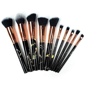 Wholesale Beauty Tools Makeup Brush Kits Custom Marble Pattern 10 Pcs Face Set