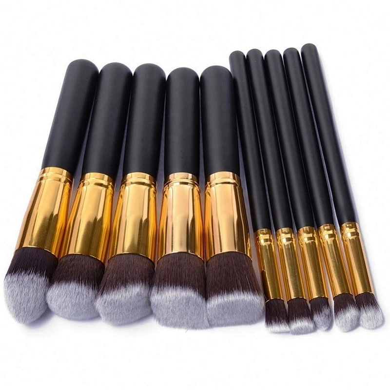 Shopify Service 10 PCS/Set Beauty Powder Eye Shadow Cosmetic Makeup Brushes Set Large Stock