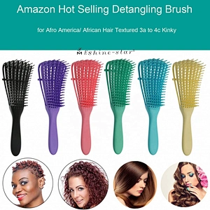 Private Logo Hot Selling Plastic Handle Styling Hair Brush Vent Detangler Brushes For Women Manufacture